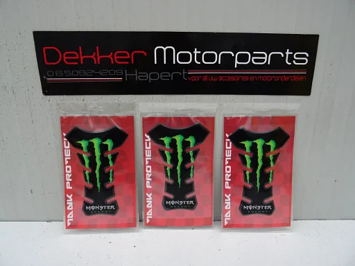 Proteck Tankpad # Monster Energy # Zwart # Uni # Honda #