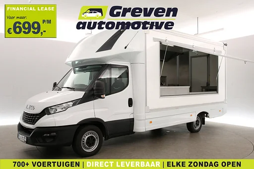 Iveco Daily 35S14 2.3 410 |  Foodtruck | Patatwagen | Bakplaat | Verkoopwagen | Patatkraam | Eventtruck | Frietwagen | Bak Snackwagen | Koeling | Zijdeur | Airco Treeplank