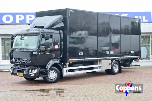 Renault D240 Bak met deuren + Klep 2.000 kg. Automaat. Black- line.