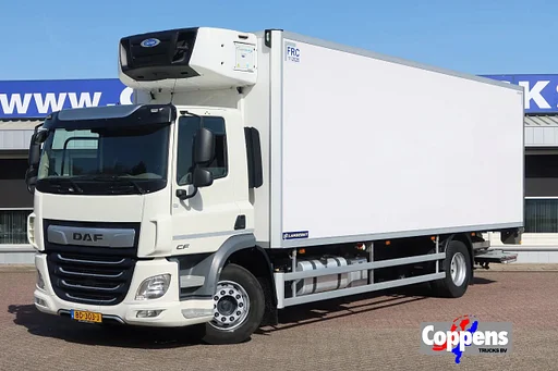 DAF CF 320 FA Koel/Vriezen Carrier supra 1150 Silent + Dhollandia 2000 kg klep