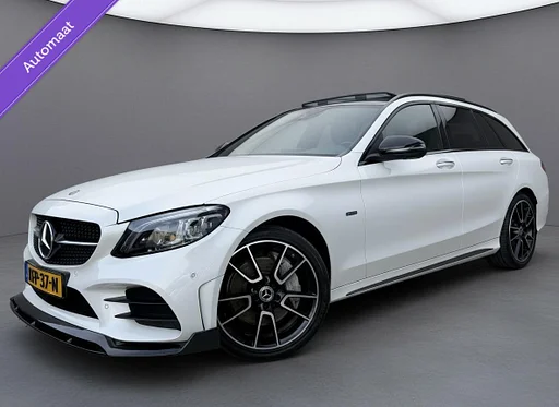 Mercedes-Benz C 300 Estate e Amg Panodak fényképezőgép Led bőr 2020 teljes Opties 2 De Eigenaar 320 Pk Pearlescent white Perfecte Staat (SOH) 91 Procent