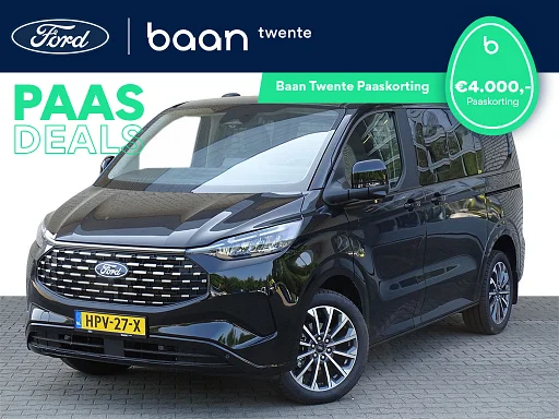 Ford Tourneo Custom 2.5 Plug-IN Hybrid 233 PK L1H1 Titanium X | Incl. BTW & BPM | 8 posti | Elektr. Schuifdeuren | Panorama dak | auto da rimorchio | pelle | B&O | Adaptive Cruise C. |
