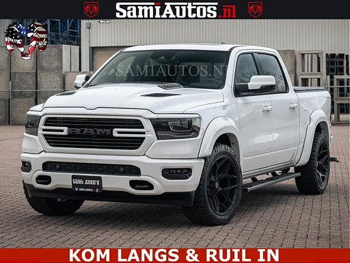Dodge RAM V8 5.7 402PK | LARAMIE SPORT | Krachtige Hemi | Panorama Dak | 12' Scherm | LPG | Comfortabele Dubbele Cabine met Royale 5 Zitplaatsen | NIEUW EN BPM vrij | Nu Leverbaar uit Voorraad | Nr 2529 - 1277 |