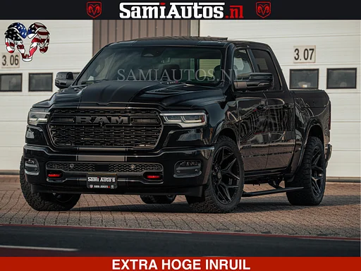 Dodge Ram Limited H.O 540PK 706Nm | Massage + Full Option | De Meest Luxe en Volle Pick-Up in zijn Klasse | Comfortabele Dubbele Cabine met Royale 5 Zitplaatsen | BPM vrij | Nu Leverbaar uit Voorraad | Voorraad Nr 2326 - 5169