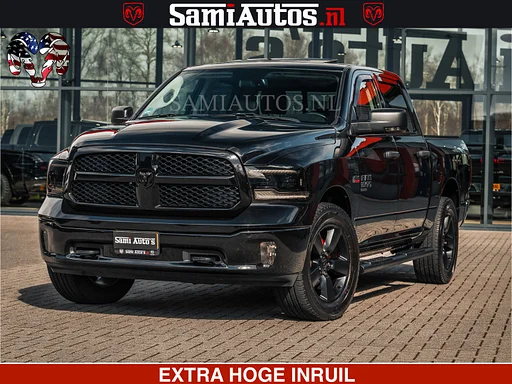 Dodge RAM BLACK OPS | 5.7 HEMI V8 402PK | MORIMOTO LED | Eerste Eigenaar | Diamond Black | Comfortabele Dubbele Cabine DC met Royale 5 Zitplaatsen |