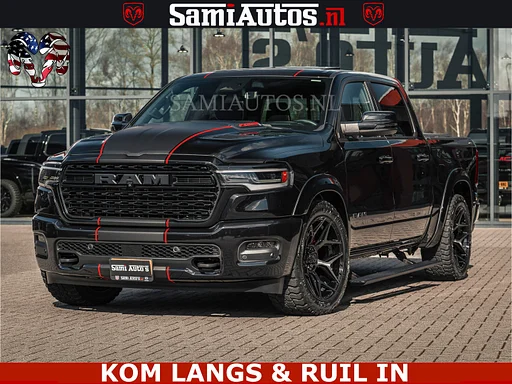 Dodge Ram HULK | Limited Night H.O 540HP 706Nm | Massage + Full Option | De Meest Luxe en Volle Pick-Up in zijn Klasse | Hulk Pack is meer prijs | Comfortabele Dubbele Cabine met Royale 5 Zitplaatsen | BPM vrij | Nu Leverbaar uit Voorraad | Voorraad Nr 2357 - 5182