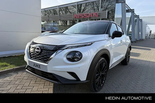 Nissan Juke 1.6 Hybrid Red-Line Edition | NIEUW | Nav., Adapt. Cruise, BOSE, Rondomzicht Camera, Draadloos Apple Carplay, Stoel/stuur/voorruitverw.