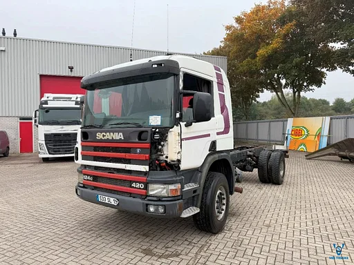 Scania 124-420 / ENGINE RUNNING / RETARDER / BIG AXLE / FULL-STEEL / ONLY: 540918 KM / OLD TACHO / AIRCO / MANUAL / EURO-3 / 2002