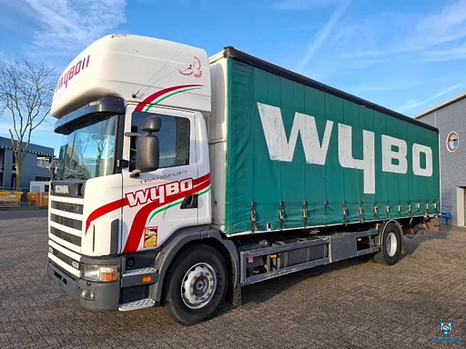 Scania 124L-420 / RETARDER / ONLY:736919 KM / DOUBLE TANK / PLATFORM 2TON / FIRST OWNER / AIRCO / MANUAL / EURO-3 / 2003