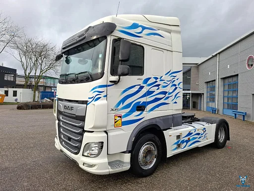 DAF XF106-480 / DEB / DOUBLE TANK / TUV:13-11-2026 / LWDS / FRIDGE / FULL-SPOILER / AUTOMATIC / EURO-6 / 2017