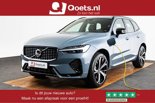Volvo XC60 T6 Plug-in hybrid AWD Ultimate Dark Dach na dachu - hak holowniczy - Adaptieve Tempomat - Head up - Harman Kardon - podgrzewane siedzenia voor/achter - Grzałka z Timer - 360 graden kamera -