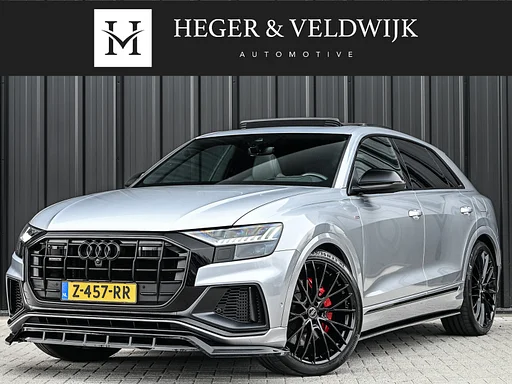 Audi Q8 60 TFSI e quattro Pro Line S Competition | Panorama dak | S-Seats | Head-up | 360 câmera | Soft-close | Keyless | Full styling | Ambiance interieur | B&O sound | carro de reboque | Adaptive cruise