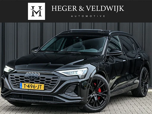 Audi Q8 e-tron 50 quattro S Edition 95 kWh · NL-auto · Panoramadak · RS-seats · Memory seats · Leder · Adaptive cruise · Keyless · Stuurverwarming
