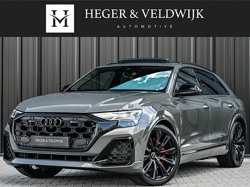 Audi Q8 60 TFSI e quattro Pro Line S Competition | B&O advanced | Audi exclusive | 5 jaar garantie | Panoramadak | massage stoelen | 4 wiel besturing | Alcantara hemel | Soft-close | Elektr. Trekhaak | Achteras besturing | Oled achterlichte